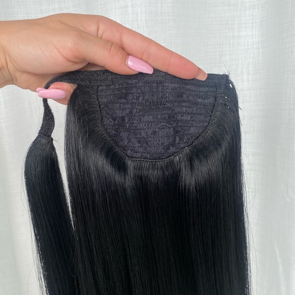 #1 Jet Black Ponytail Best Quality Human Hair - Picture 4 of 4